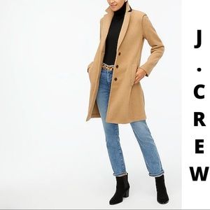 J.Crew Factory Boiled wool-blend topcoat